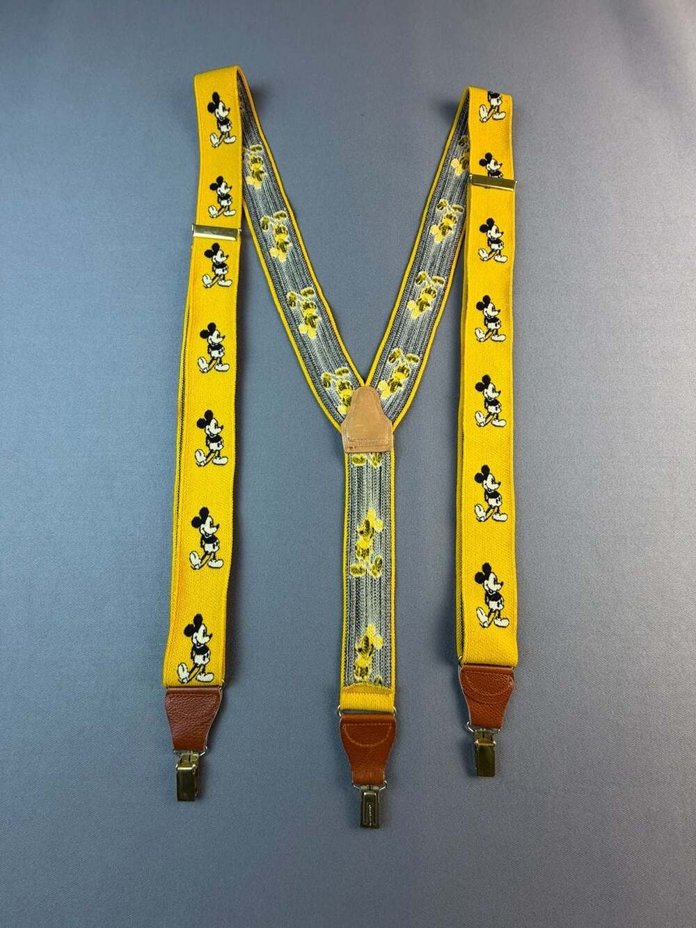 Walt Disney Productions Vintage Mickey Mouse Yellow Suspenders by J.G. Hook